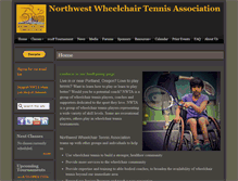 Tablet Screenshot of nwwheelchairtennis.org